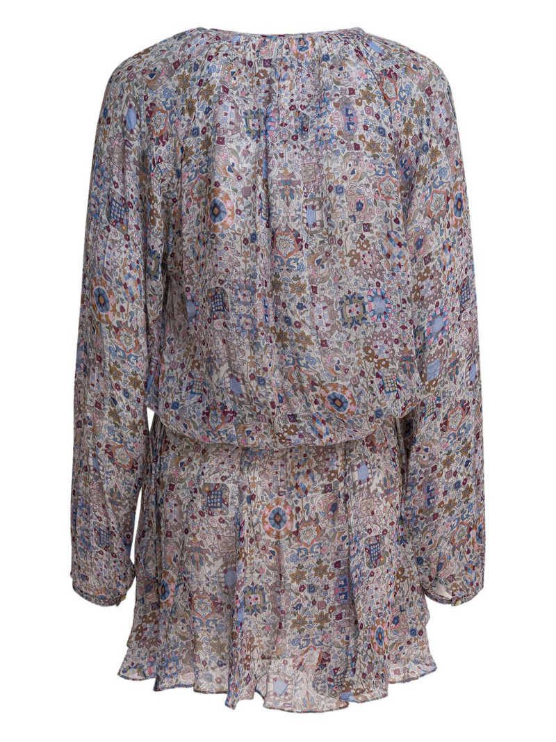 Isabel Marant Étoile geometric-pattern mini dress outlook