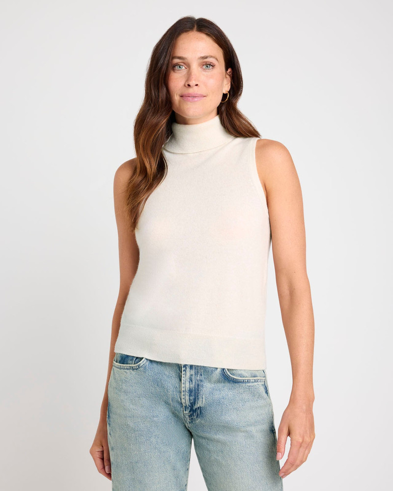 Tori Cashmere Turtleneck Tank 1