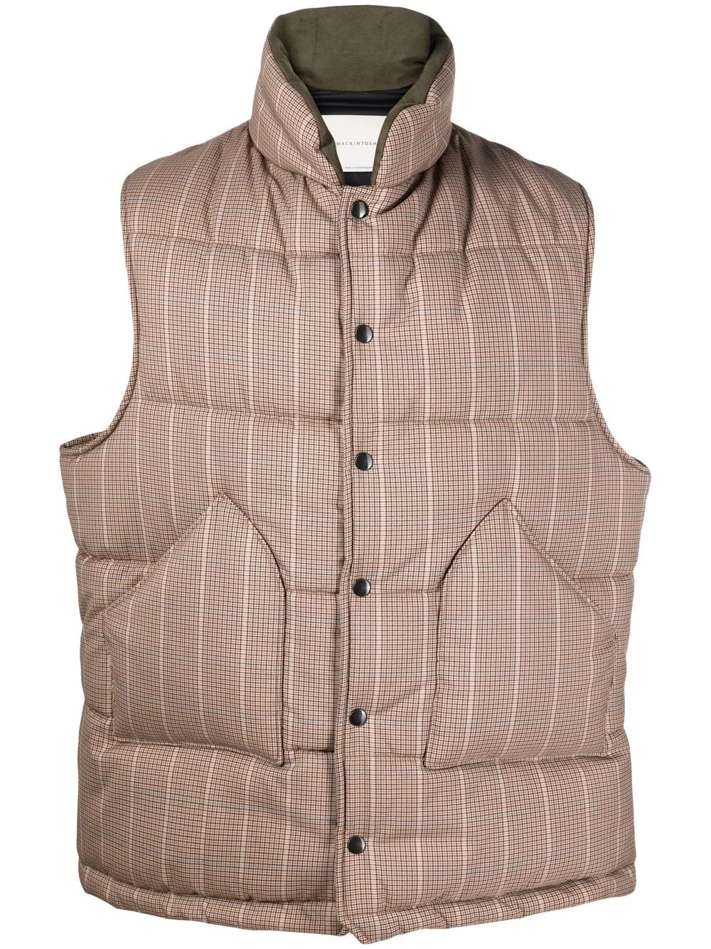 OSAKA checked padded gilet - 1