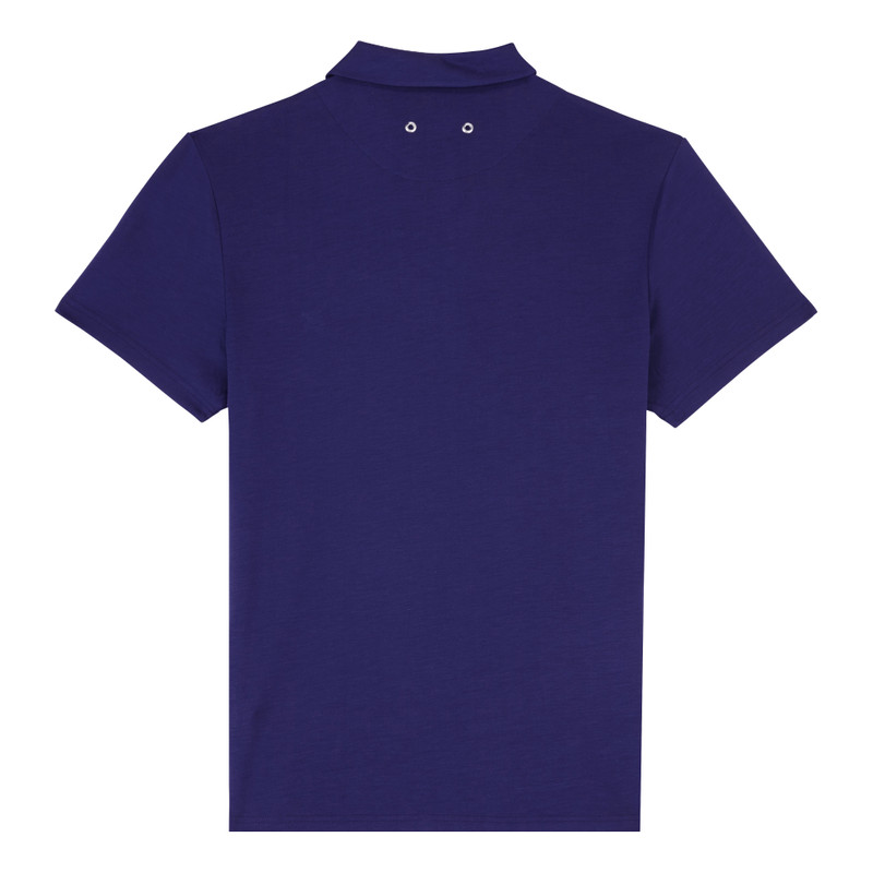 Men Tencel Polo Shirt Solid 2