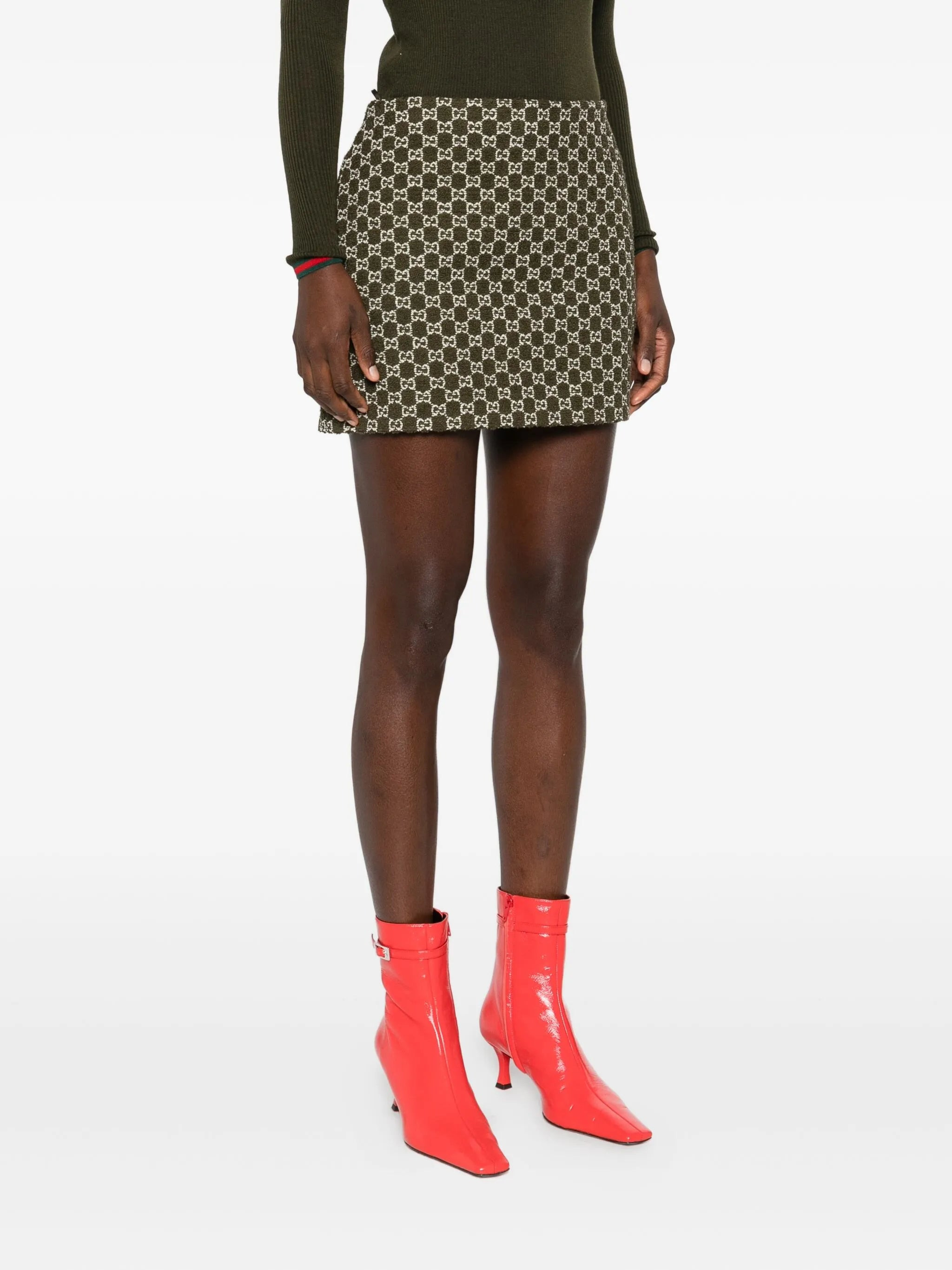 Gucci Monogram Mini Skirt - 3