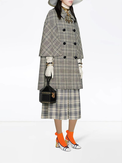 GUCCI check print trousers outlook