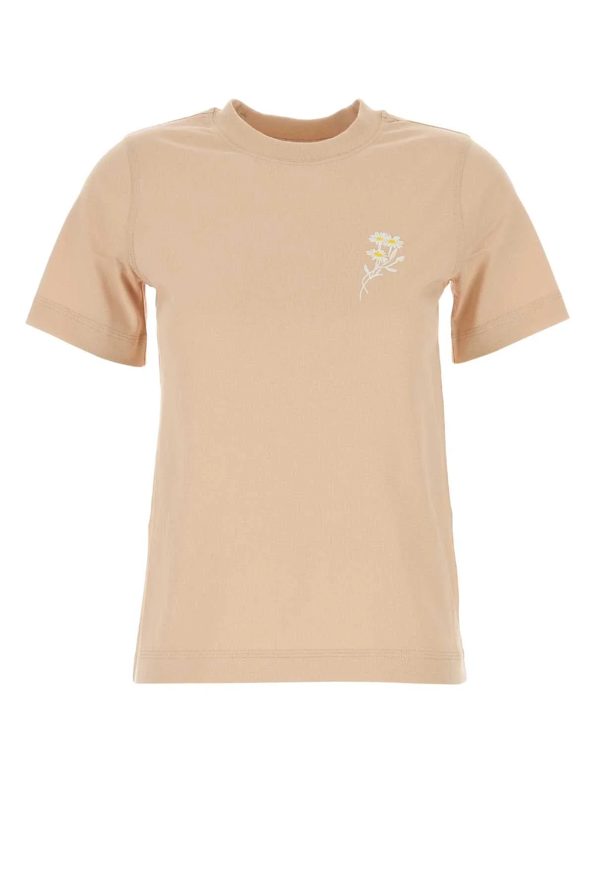 Burberry Women Peach Cotton T-Shirt - 1