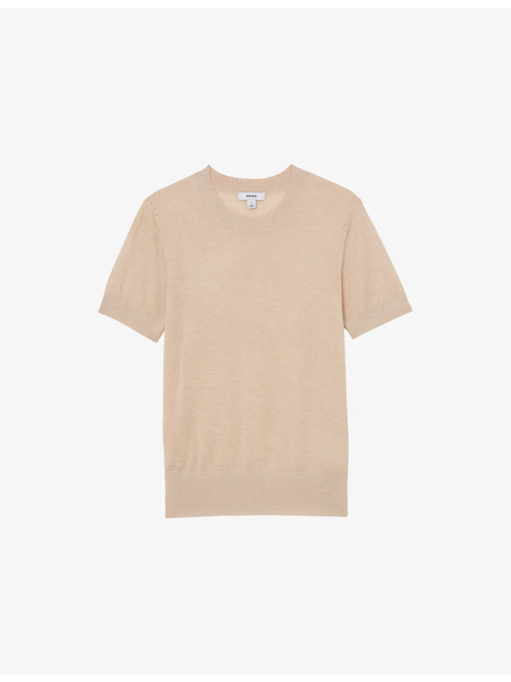 Livy Short-Sleeve Silk and Linen-Blend Top - 1