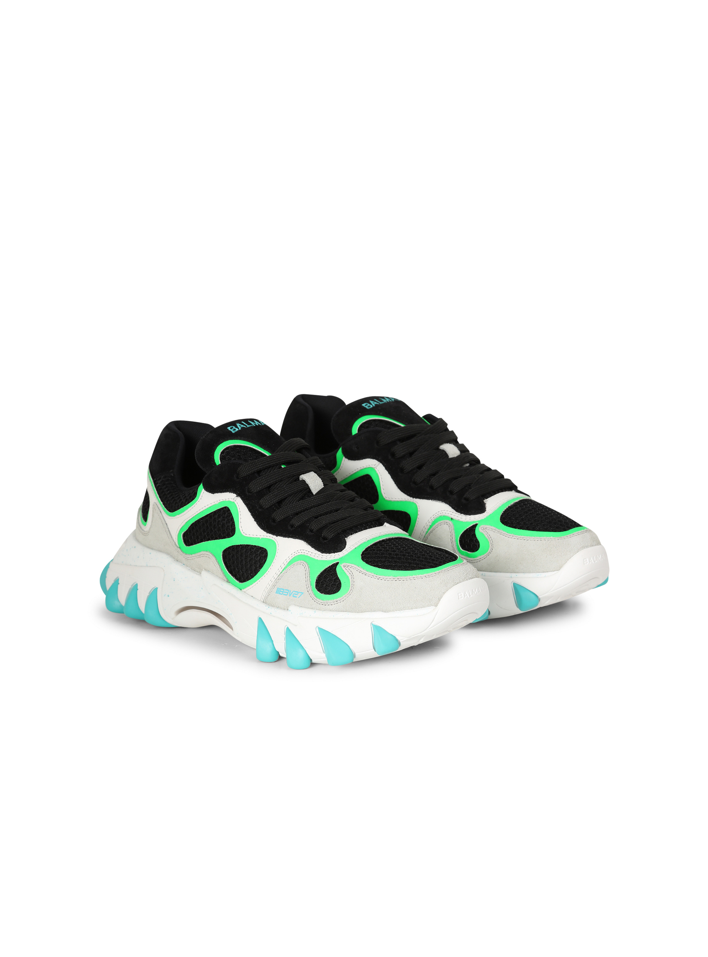 B-East trainer in leather, suede and mesh - 2