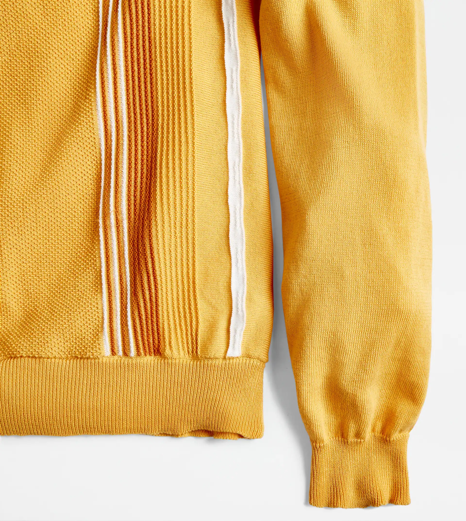 POLO SHIRT IN COTTON KNIT - YELLOW - 5