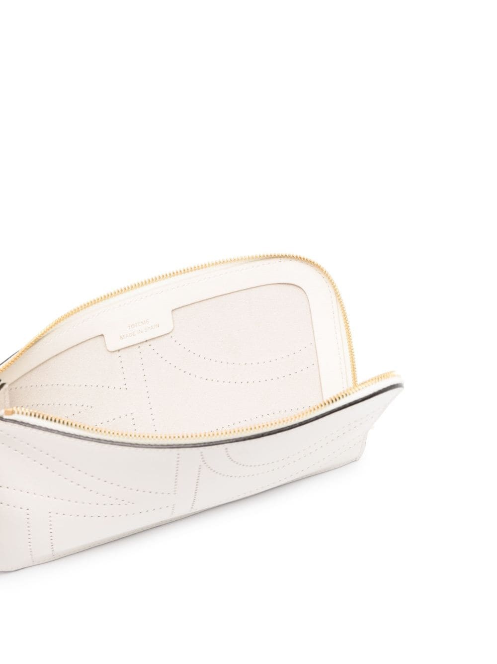 perforated zipped clutch - 6