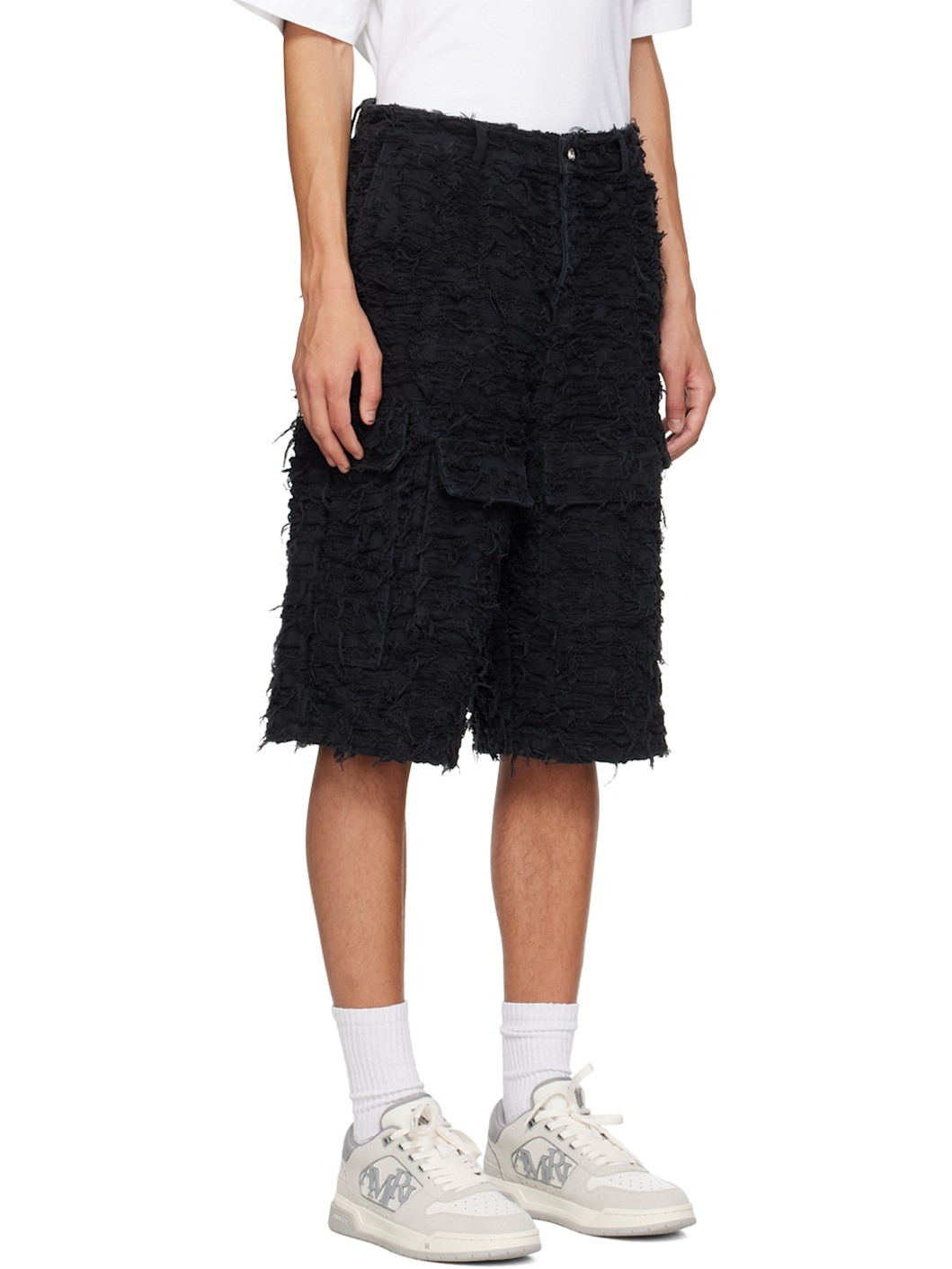 SSENSE Exclusive Black Husk Denim Shorts - 2