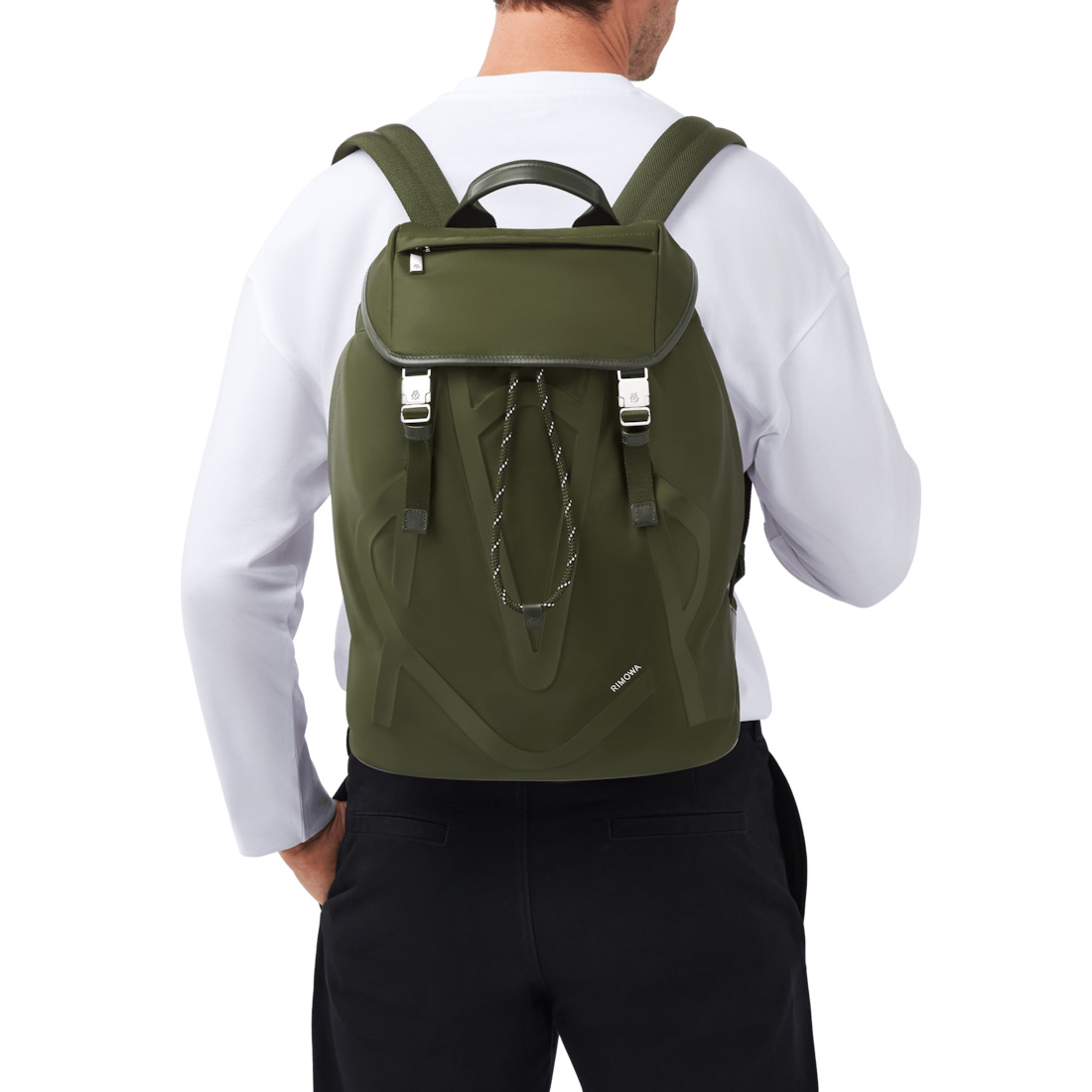 Signature - Nylon Flap Backpack Large - 4