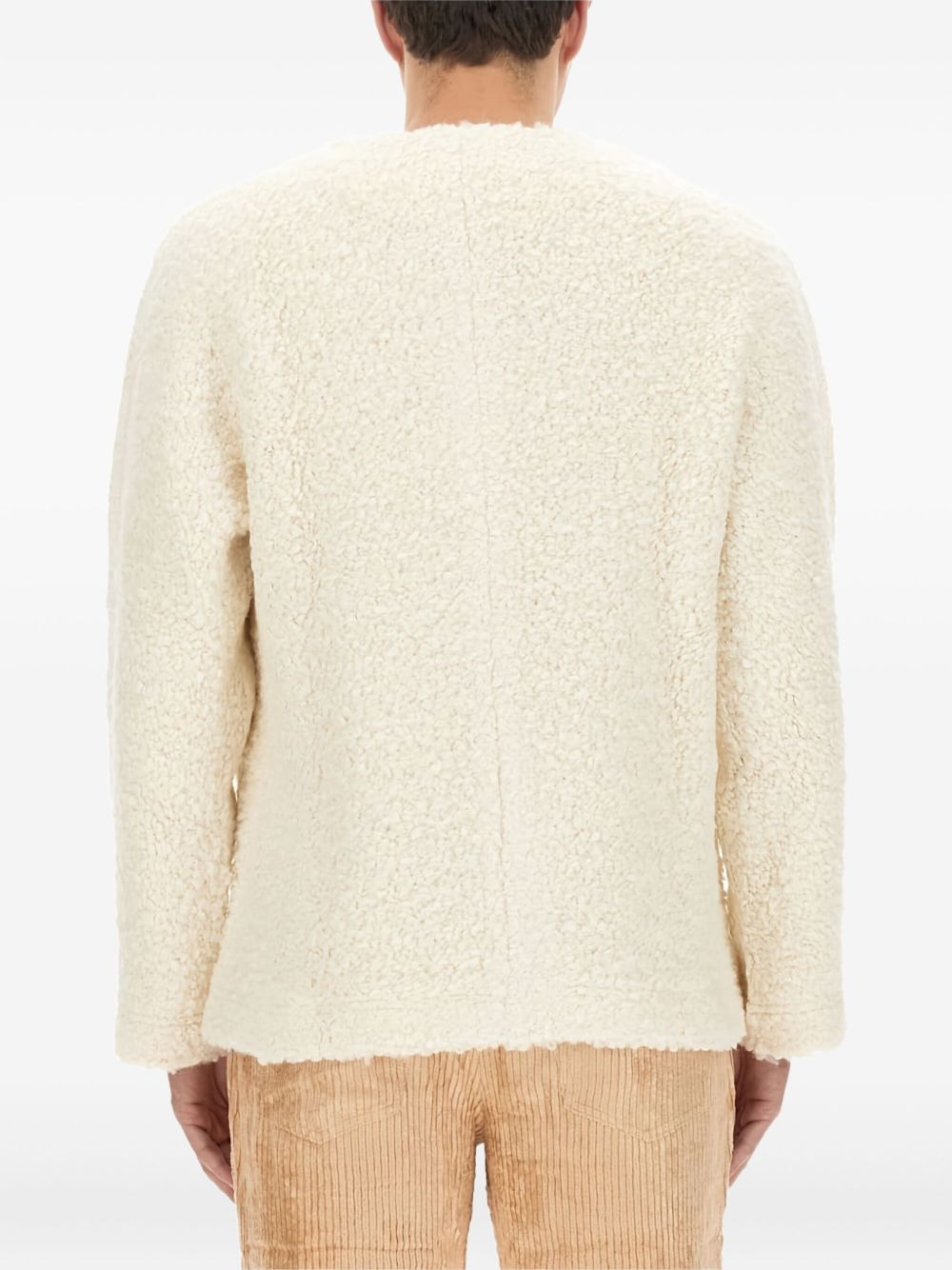 Ezra V-neck teddy sweater - 3