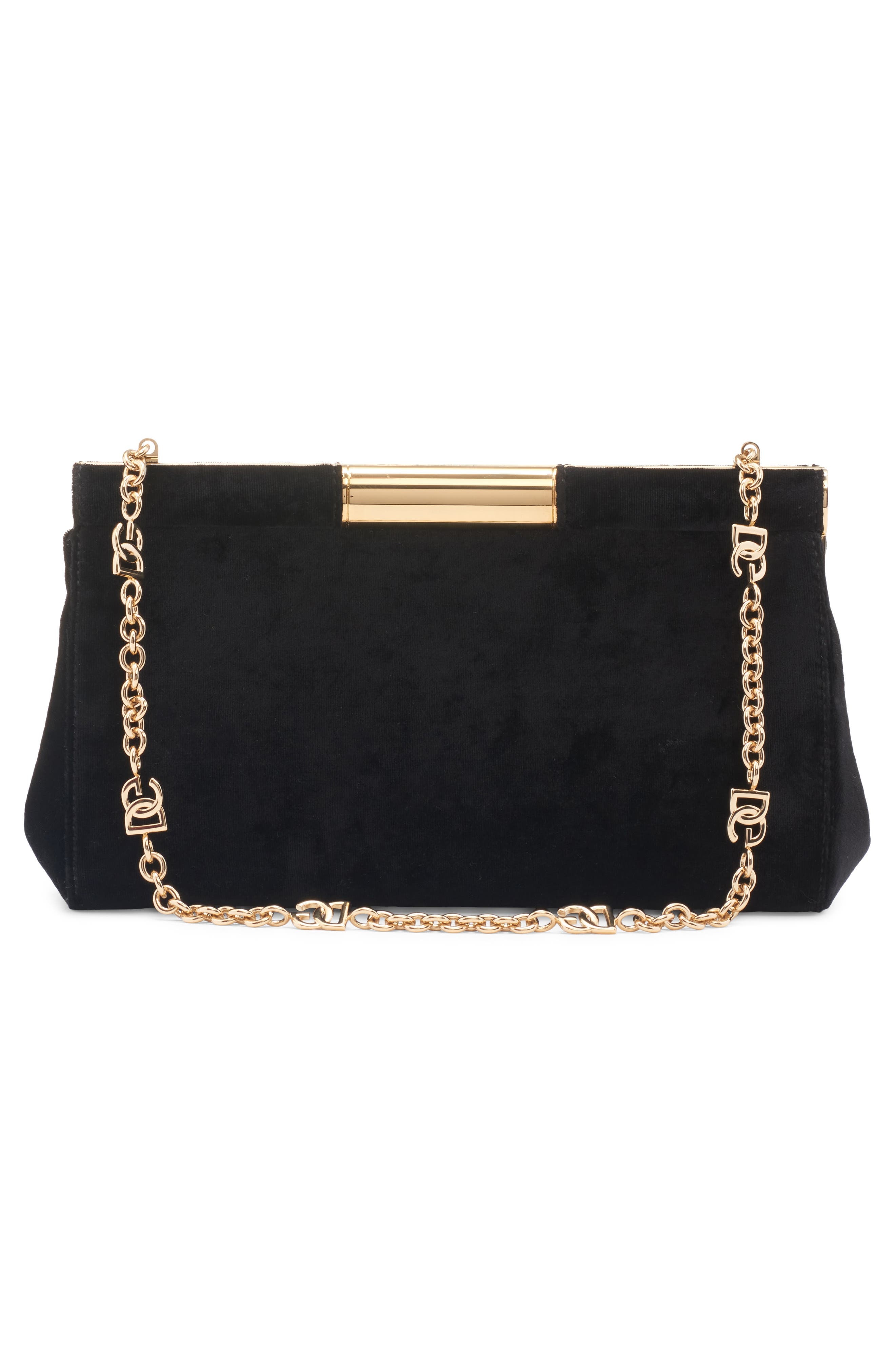 Dolce&Gabbana Small Marlene Velvet Shoulder Bag in 80999 Nero at Nordstrom - 2