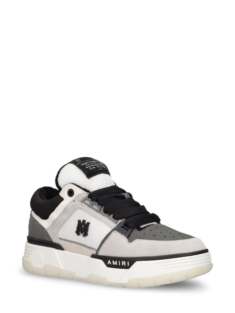 MA-1 leather low top sneakers - 2