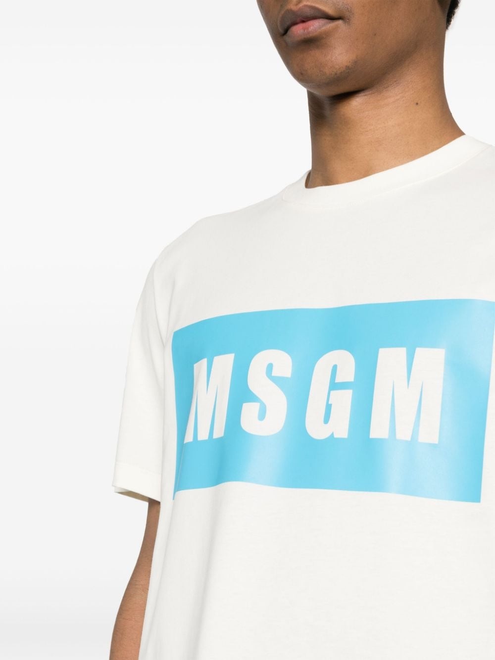 logo-print cotton T-shirt - 5