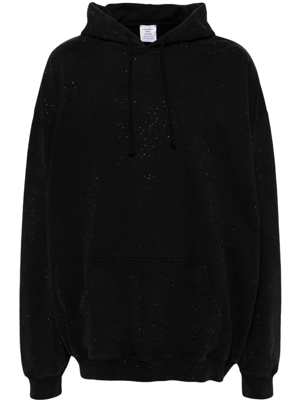 rhinestone-embellished hoddie - 1