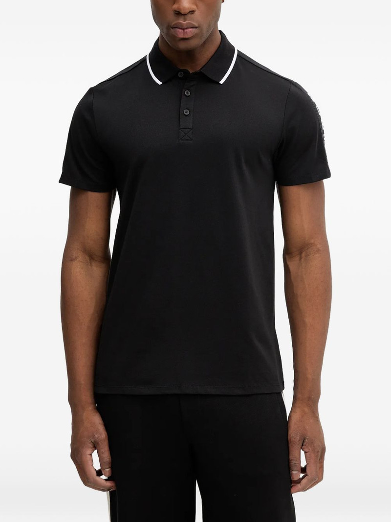 collar-trim polo shirt 1
