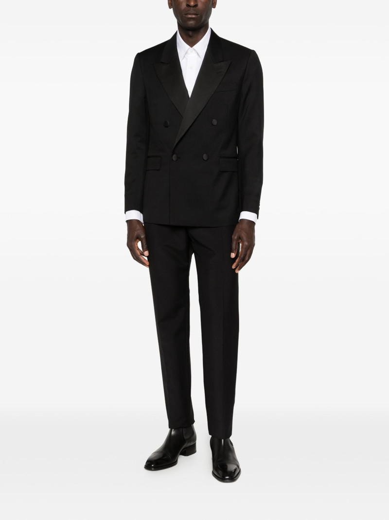 LARDINI peaked-lapel double-breasted jacket outlook