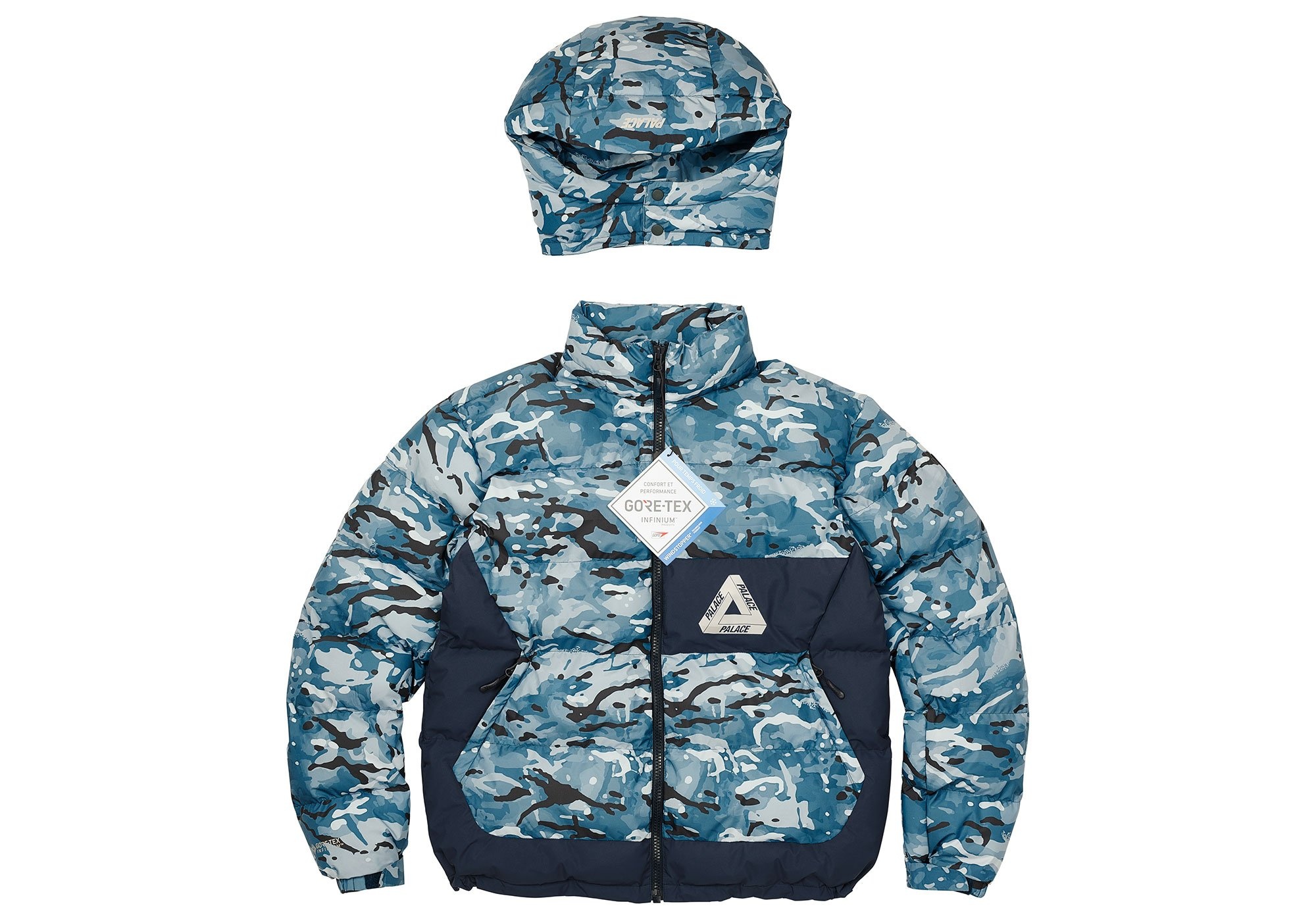 PALACE GORE-TEX INFINIUM PUFFA BLUE CAMO - 7