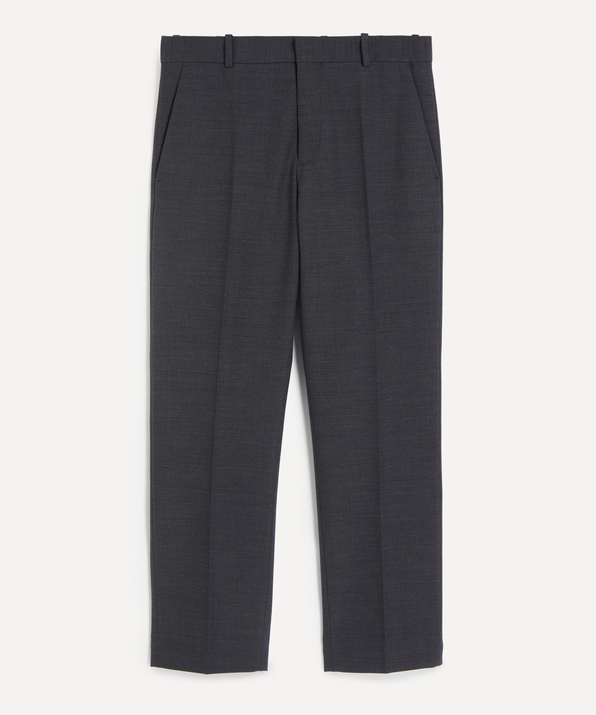 Slate Grey Stretch-Wool Trousers - 1