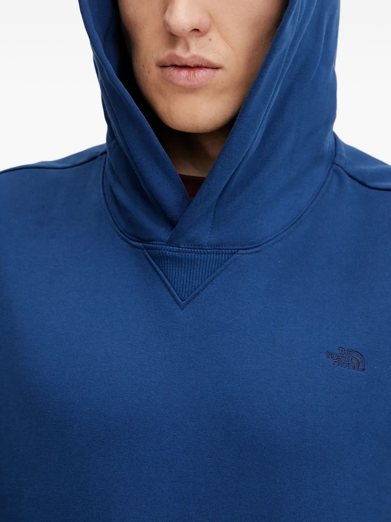 hooded logo-embroidery hoodie 4