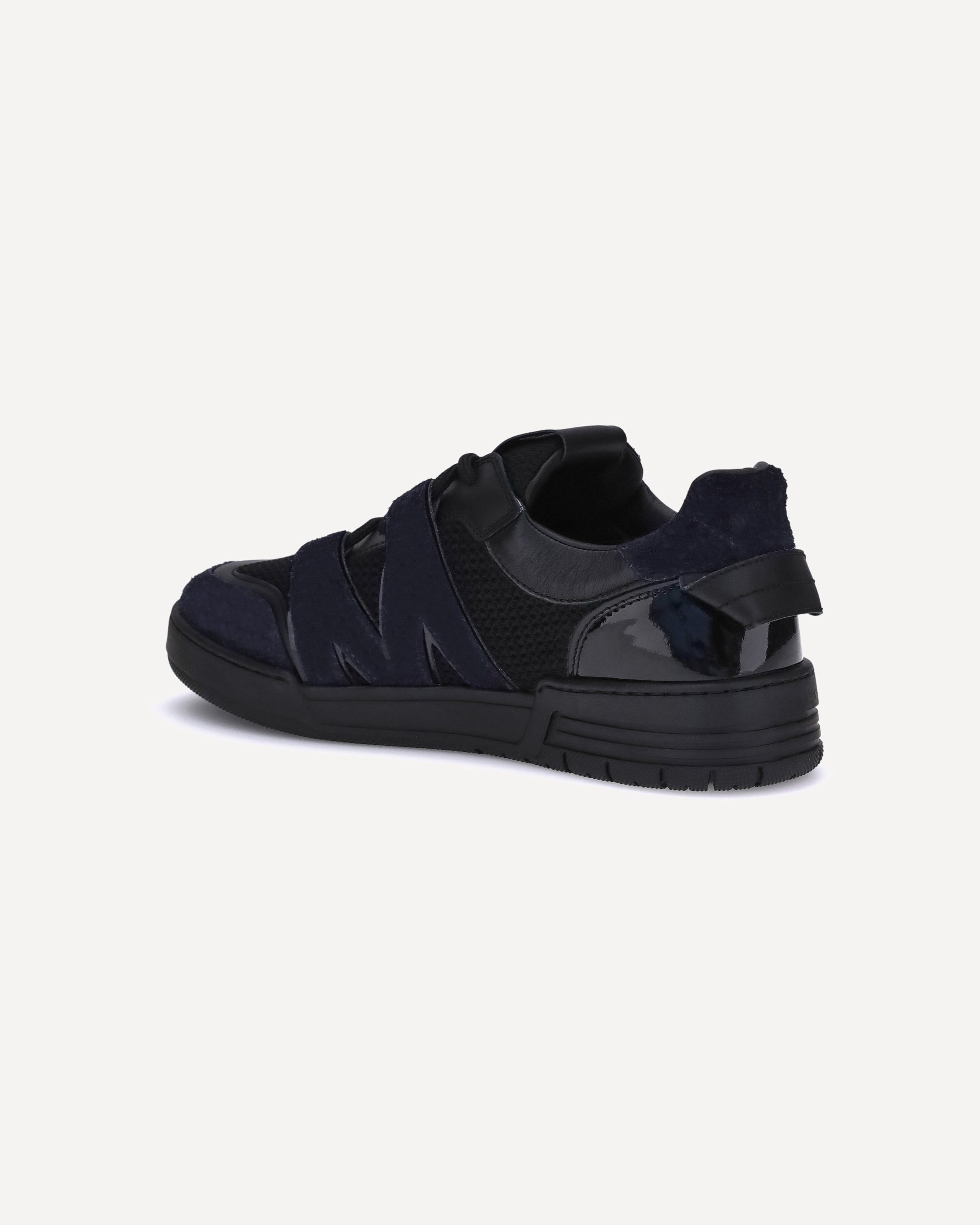 Leather and mesh Sneakers - 3