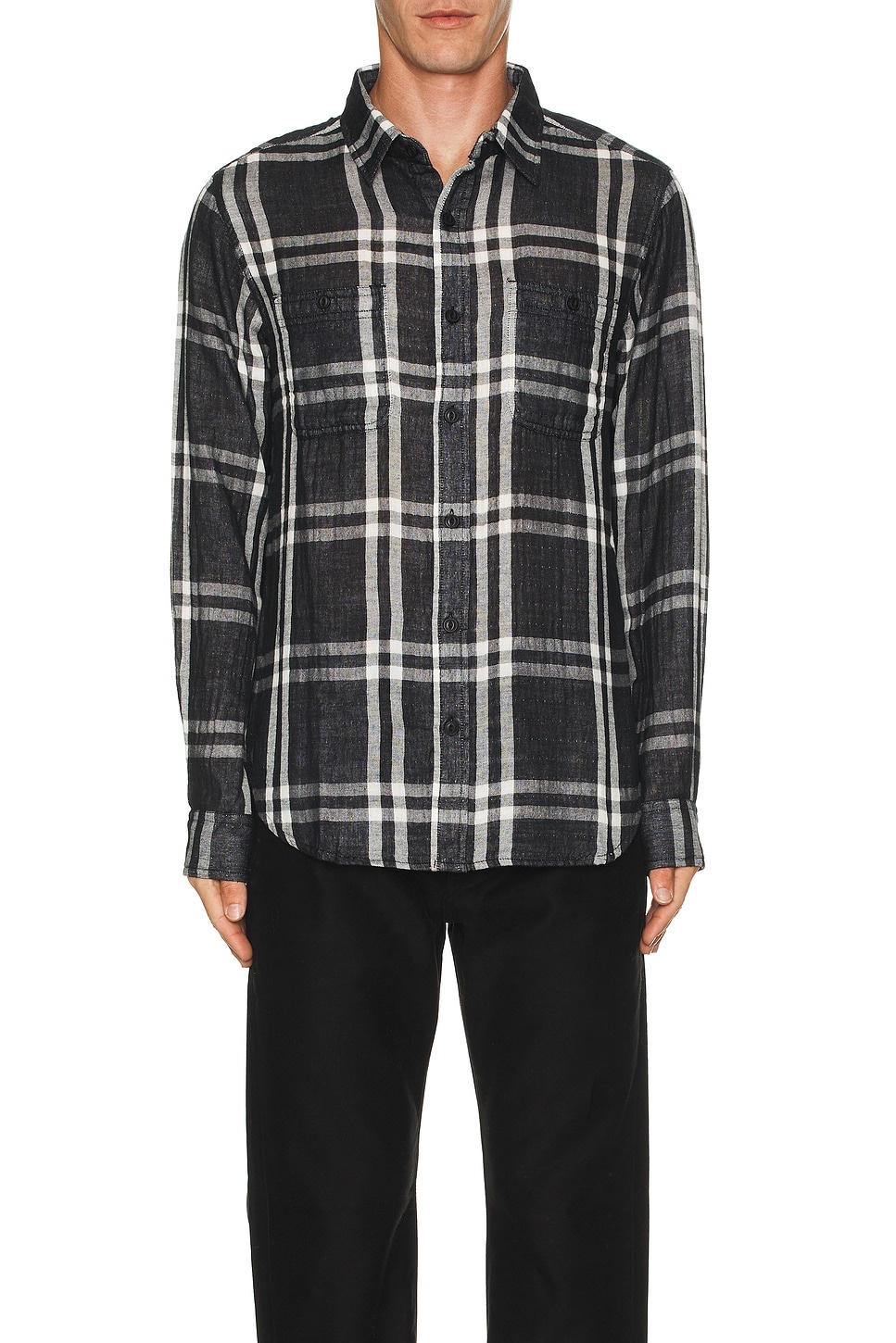 Double Weave Plaid Work Shirt - 3