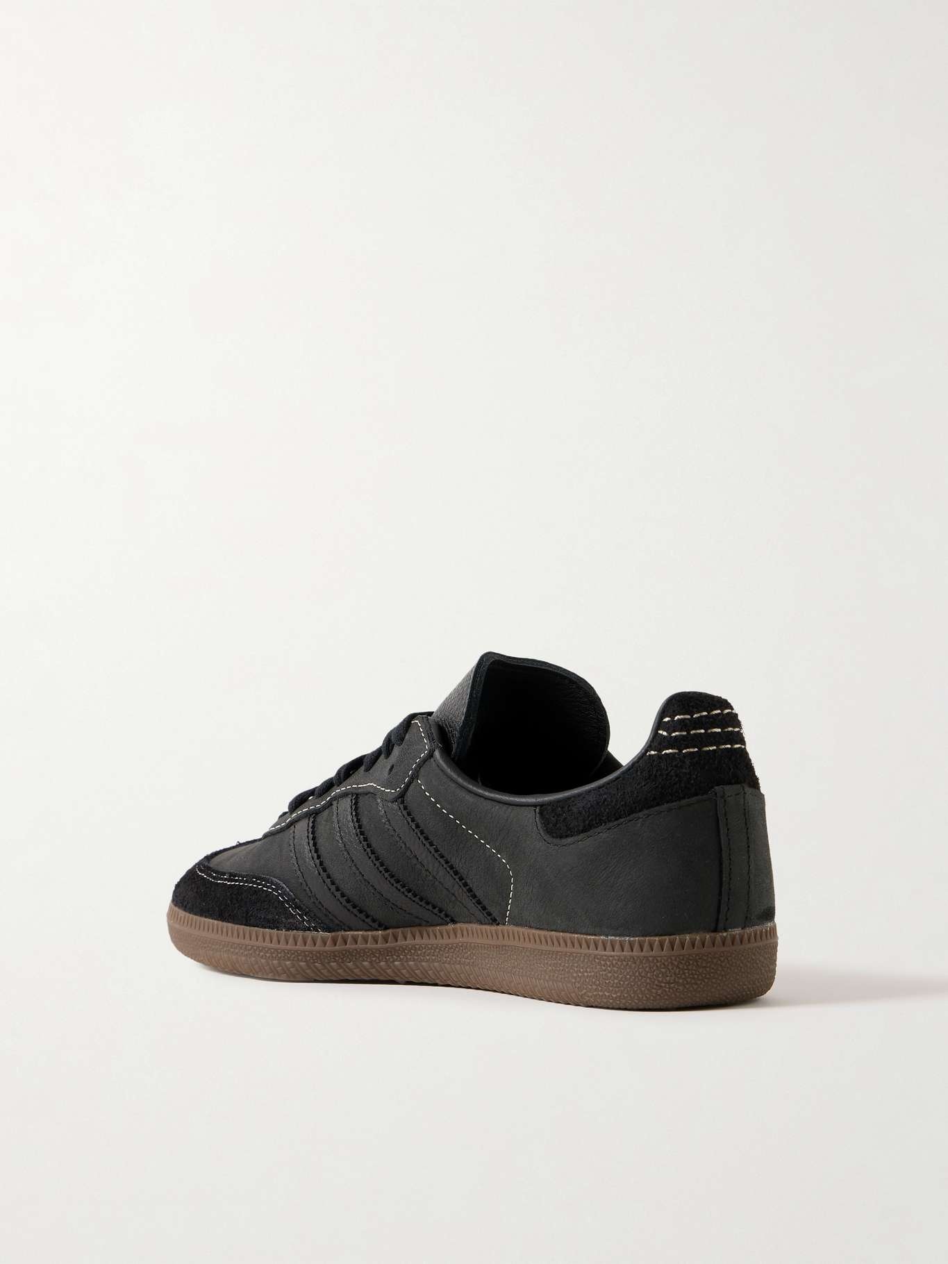 Samba OG leather-trimmed nubuck and suede sneakers - 3