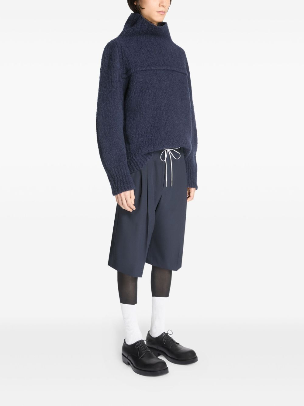 wool bermuda shorts - 3