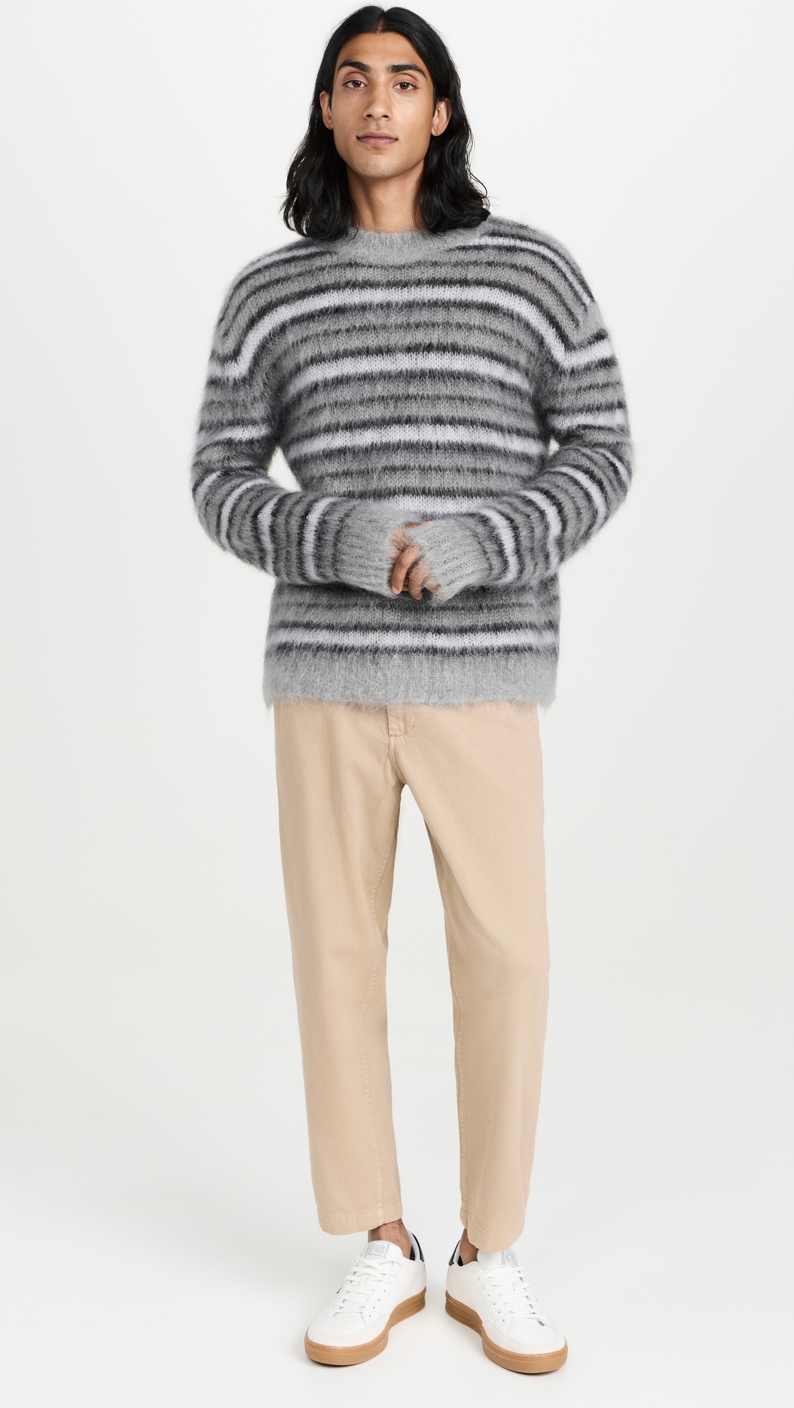 Striped Mohair Sweater - 4