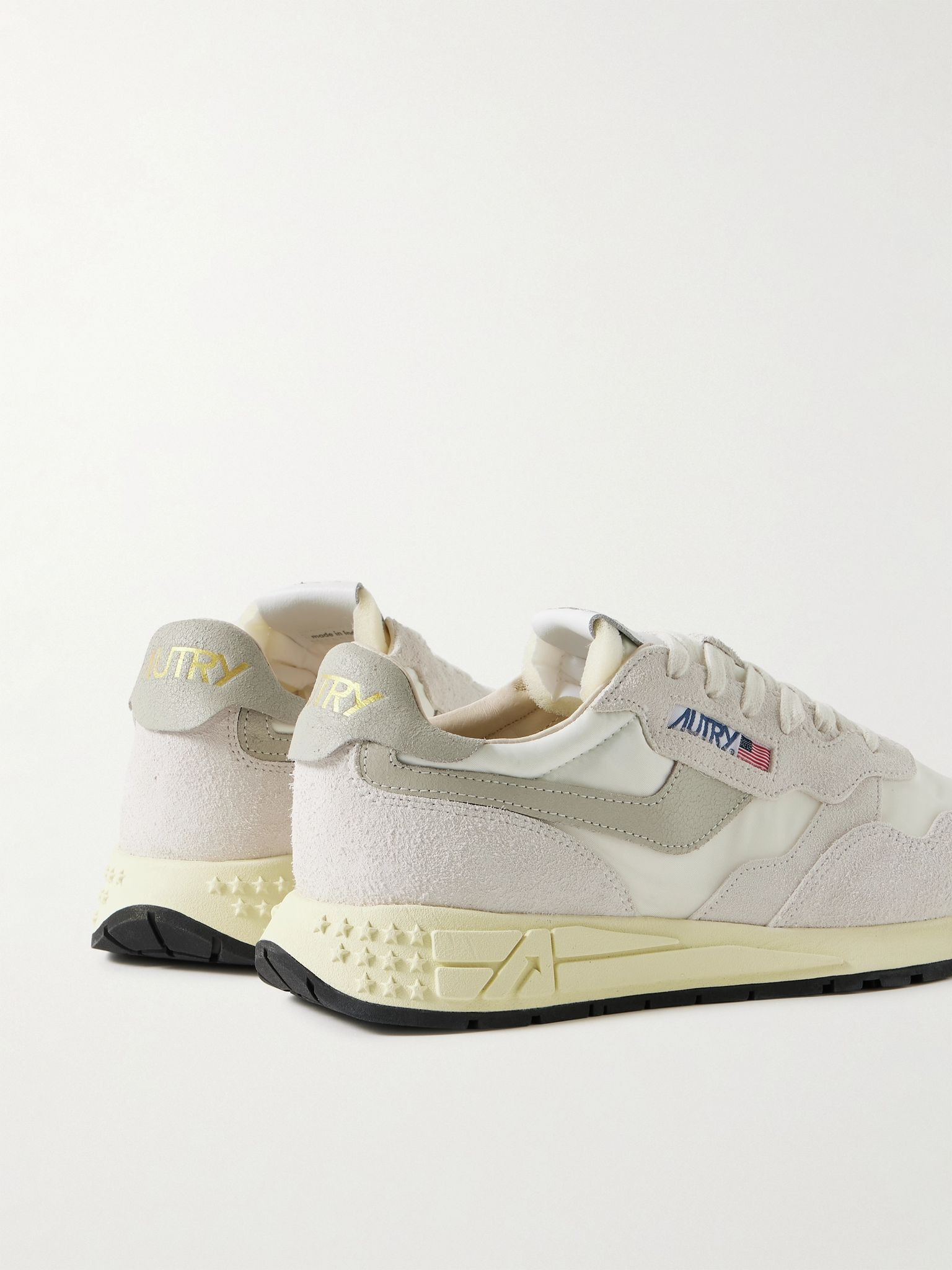 Reelwind Low Suede and Shell Sneakers Gray - 5