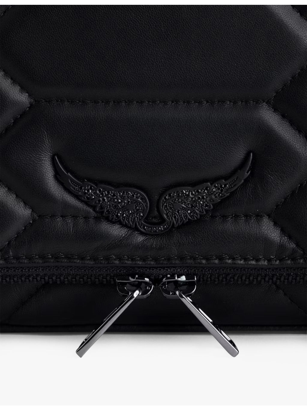 Rock XL quilted-stitch leather clutch bag - 3