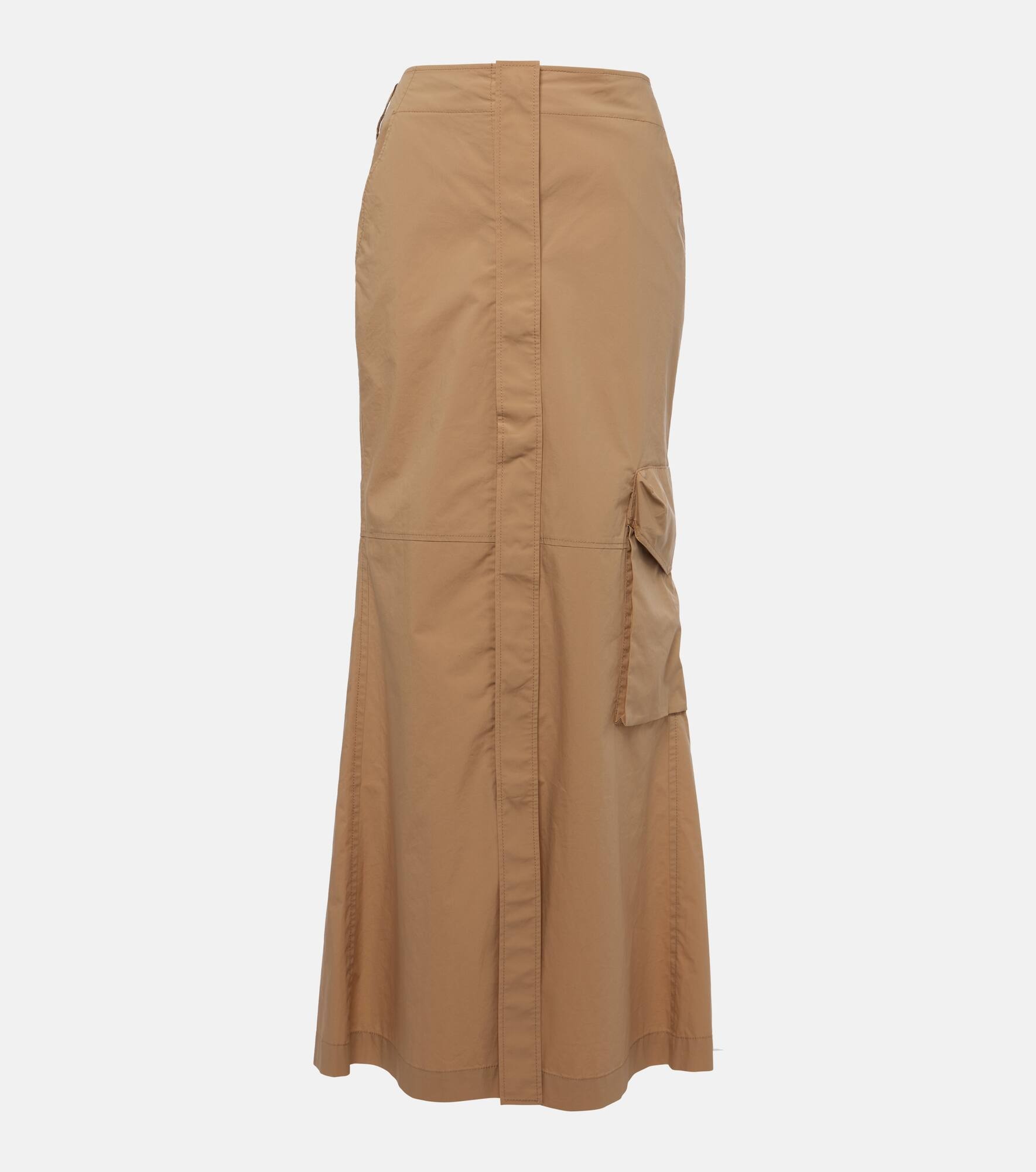 Poplin Power cotton-blend maxi skirt - 1