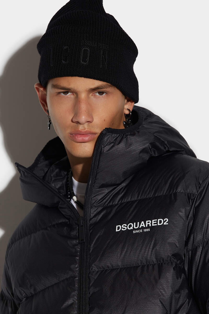 Dsquared2 Icon Puff hooded jacket - Black