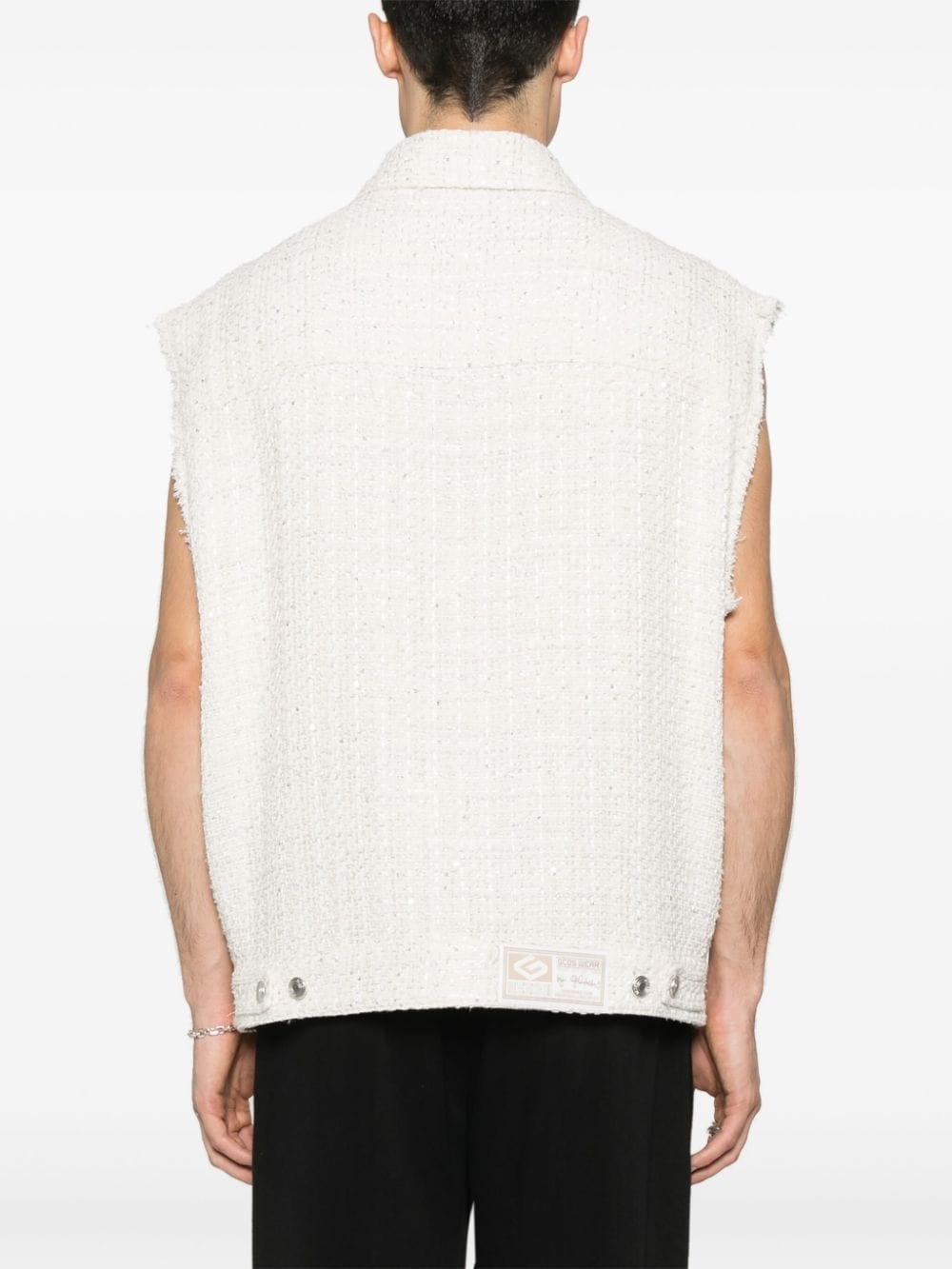 sequin-embellished tweed gliet - 5