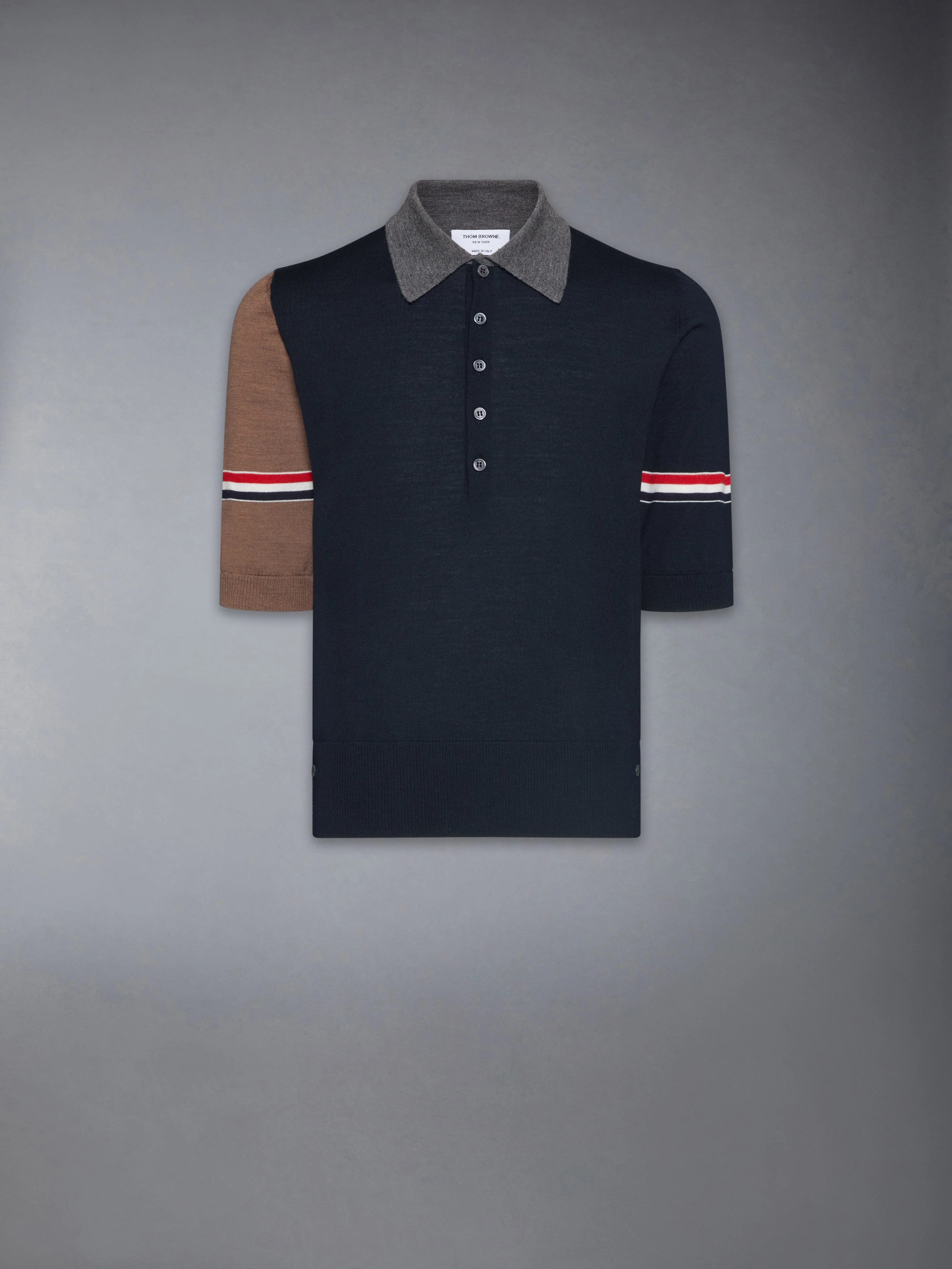 FINE MERINO WOOL FUNMIX POLO - 1