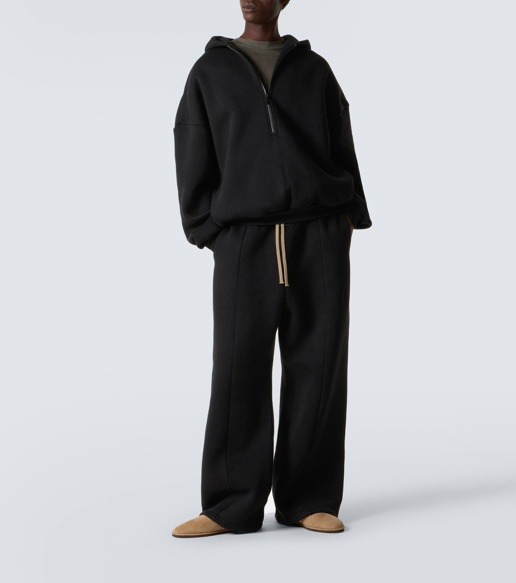 Cotton-blend sweatpants - 2