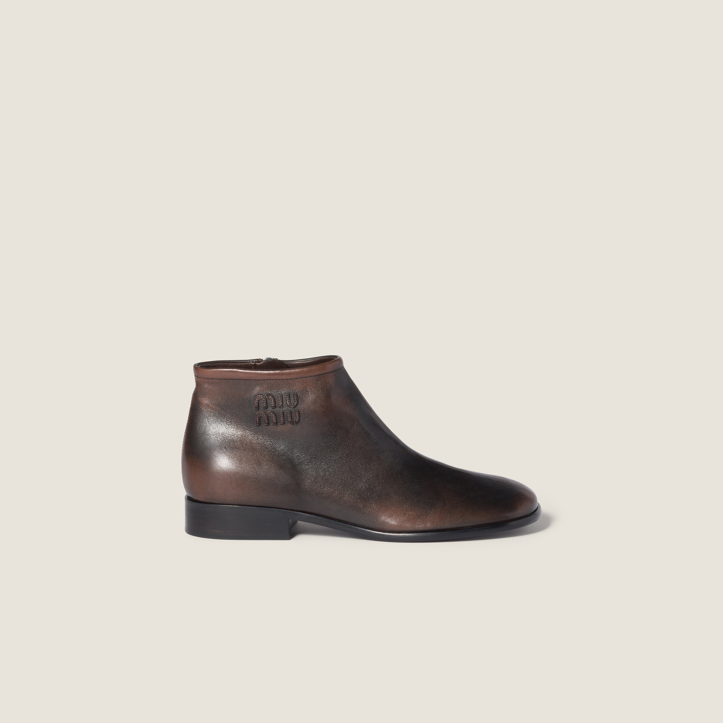 Fumé leather booties - 2