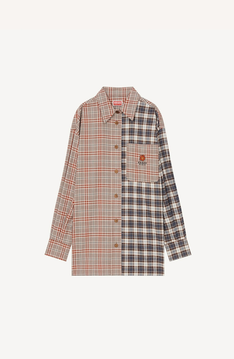 Checked oversized shirt - 1