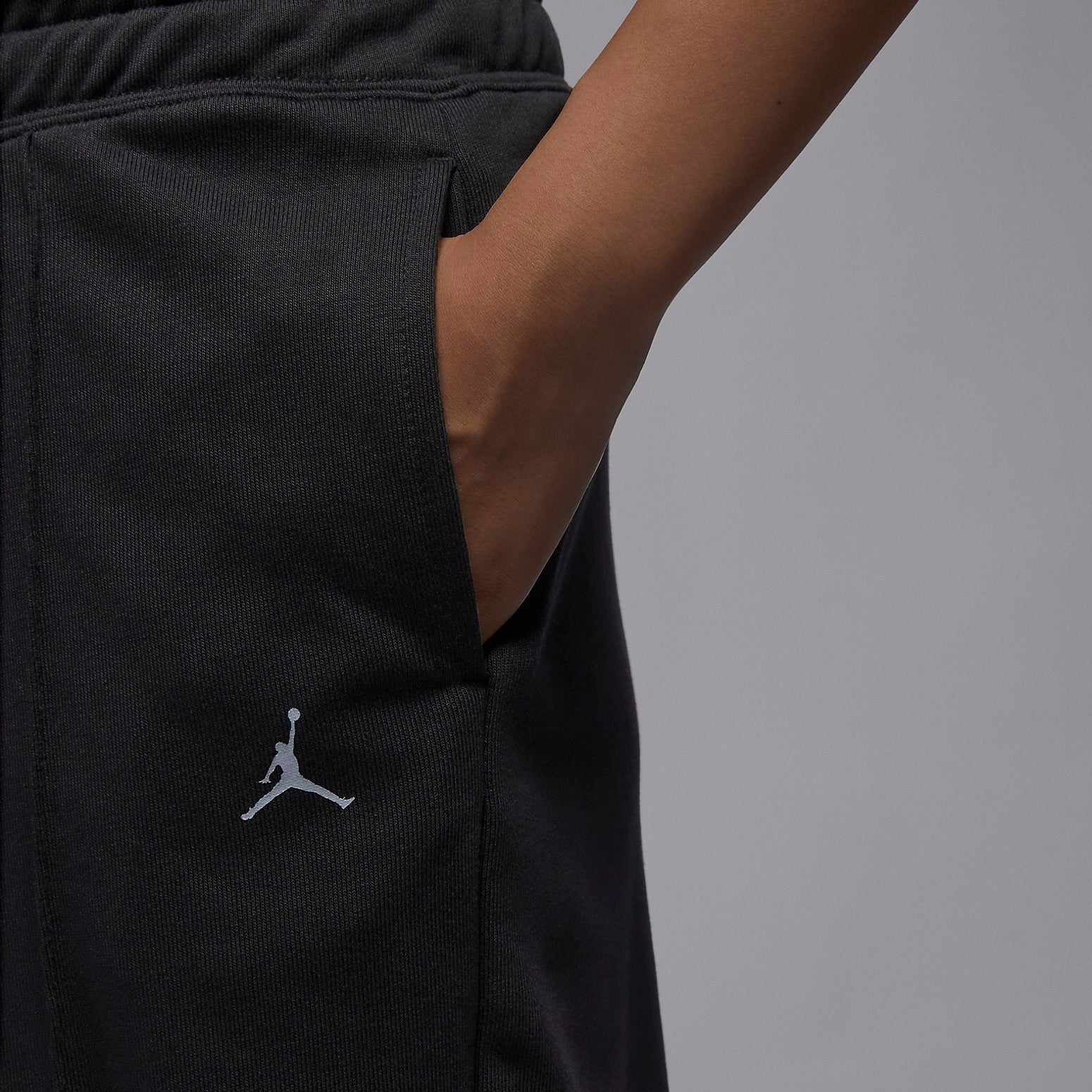 (WMNS) Air Jordan Sport Sweatpants Asia Sizing 'Black' FD7377-010 - 5