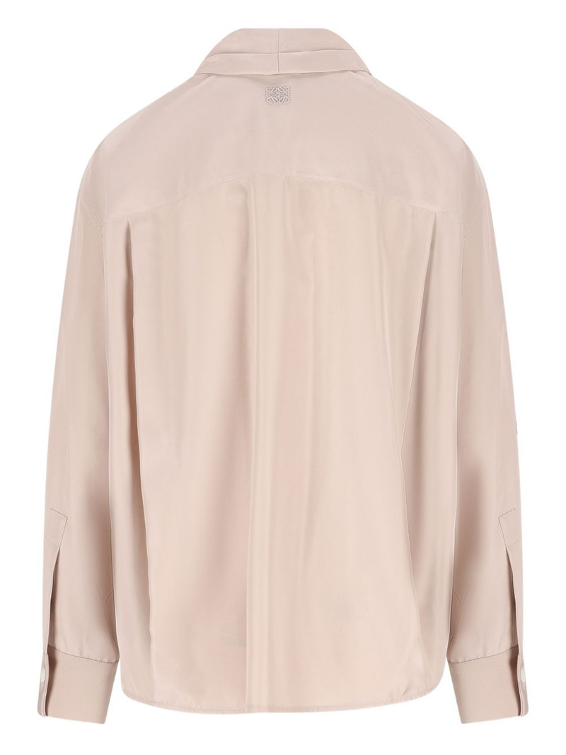 Loewe draped-collar shirt outlook