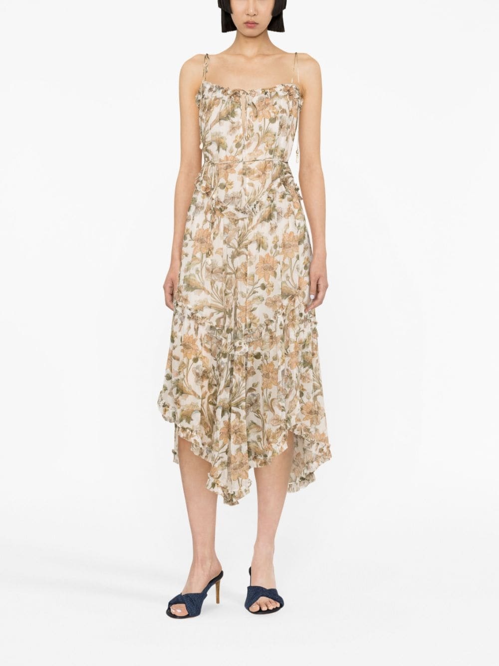 Chintz floral-print tiered dress - 2