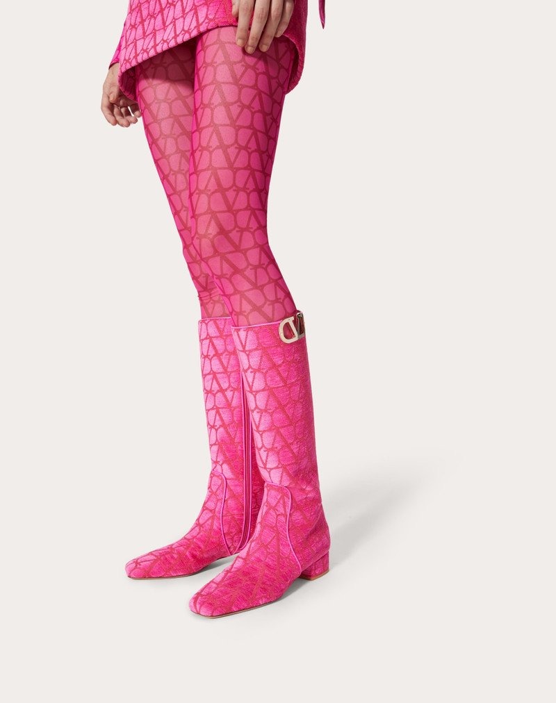 Valentino VLOGO TYPE BOOT IN TOILE ICONOGRAPHE 30MM outlook