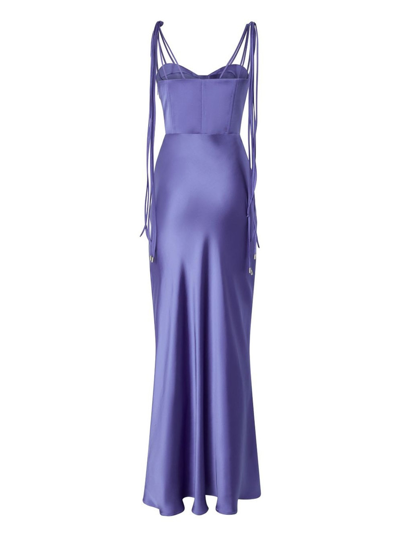 PINKO fringed long dress outlook