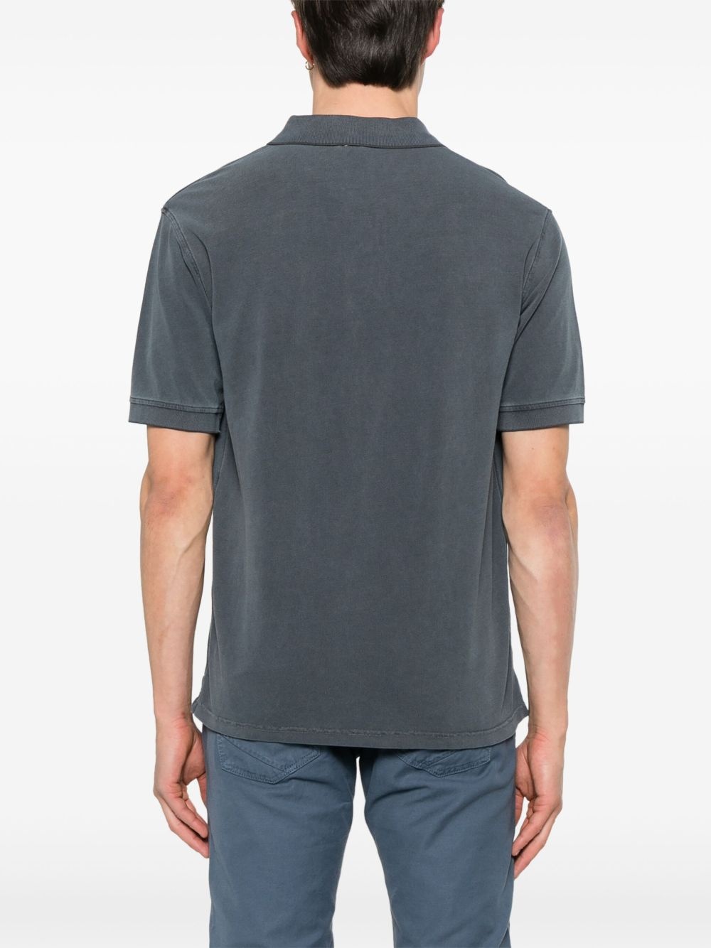 logo-embroidered polo shirt - 3