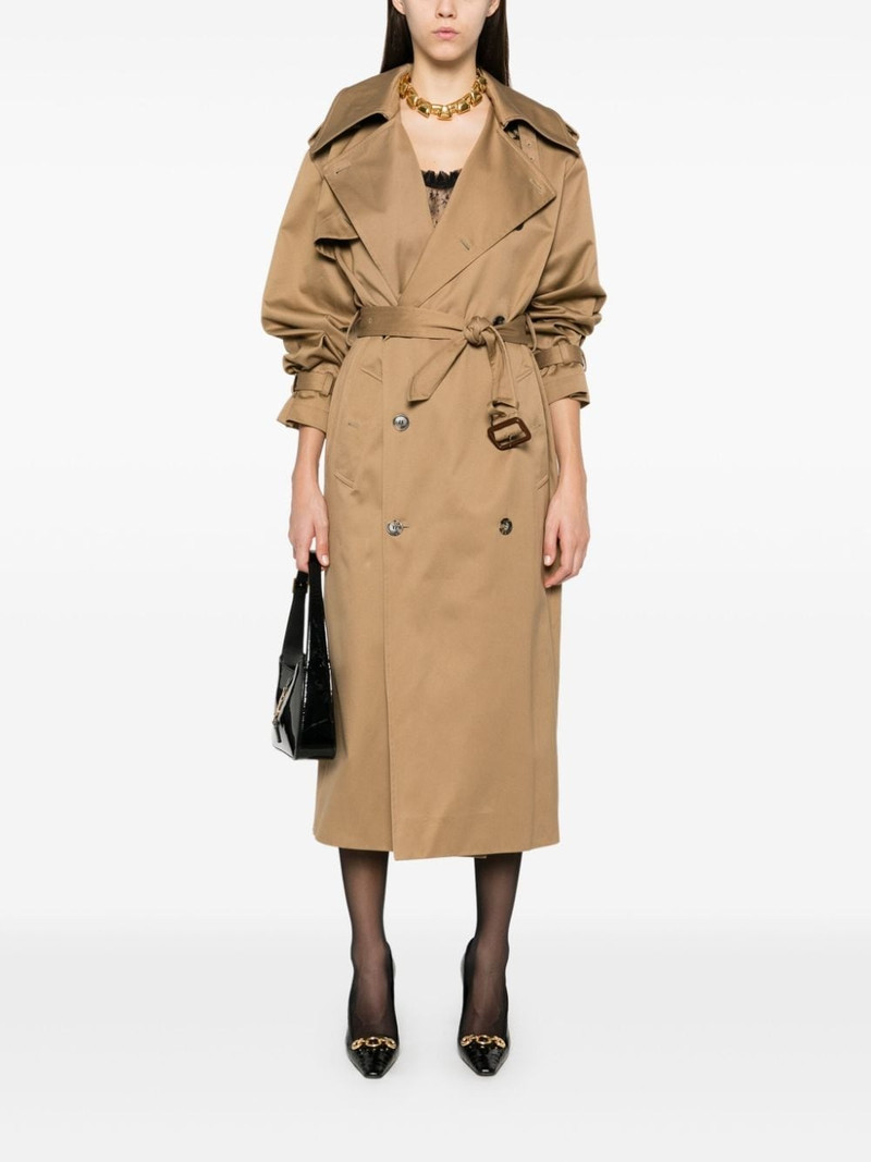 SAINT LAURENT cotton trench coat outlook