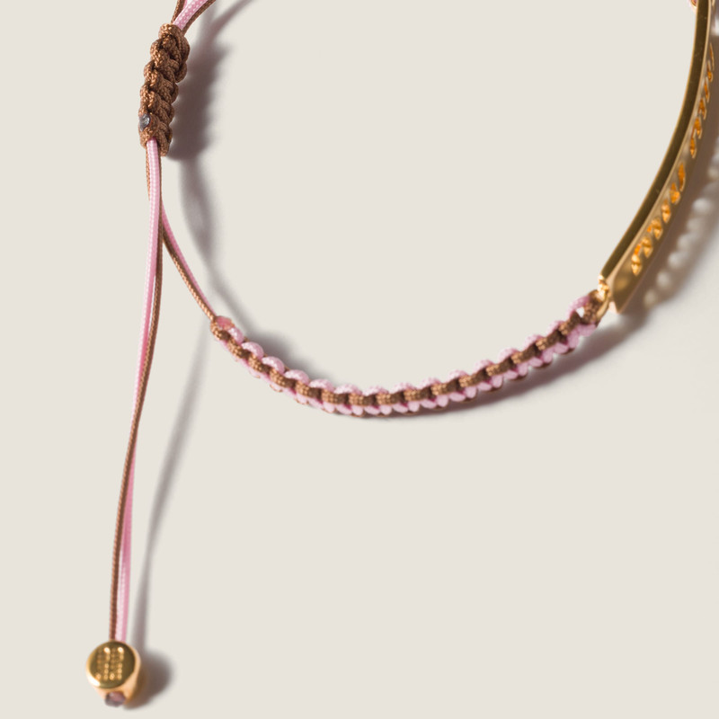 Miu Miu Cotton and metal bracelet outlook