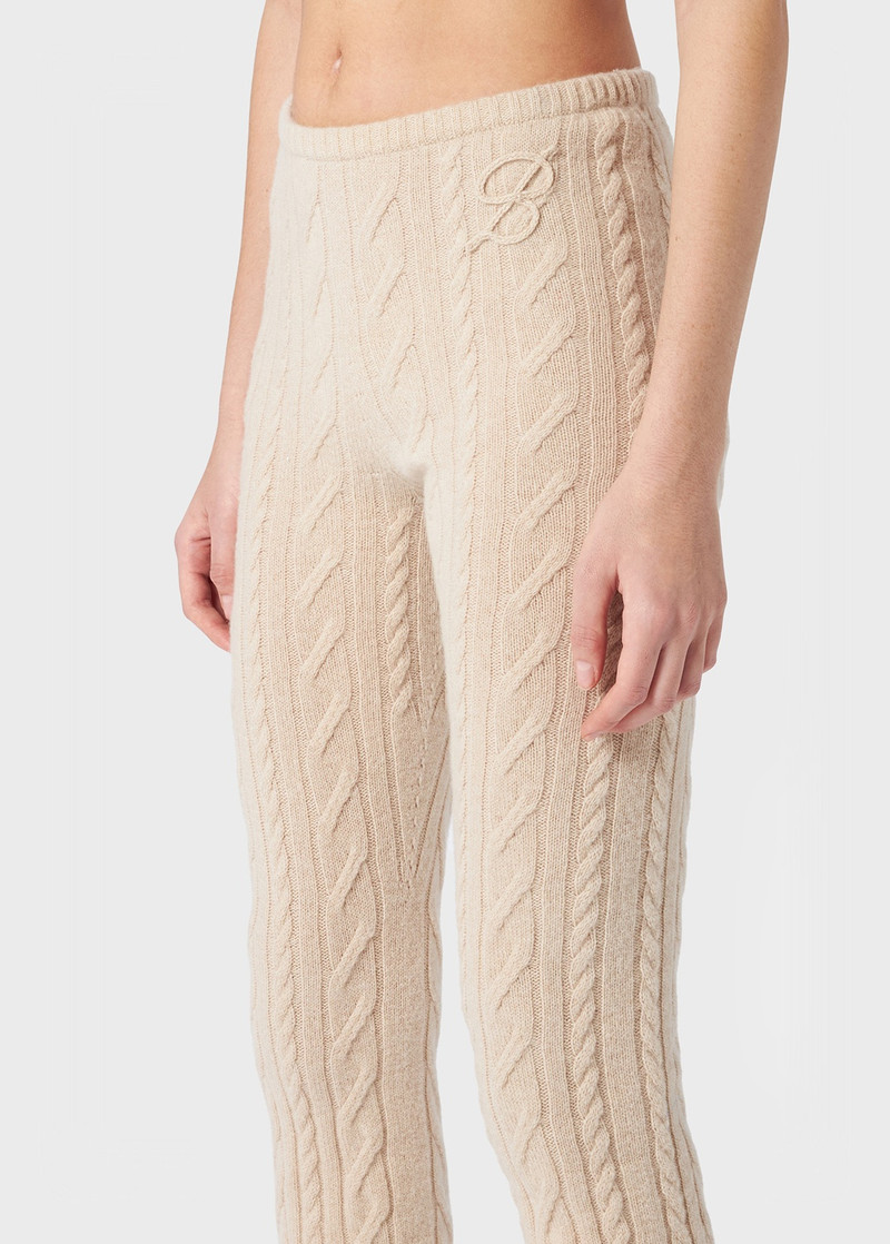 RIBBED KNIT PANTS WITH TORCHON 5
