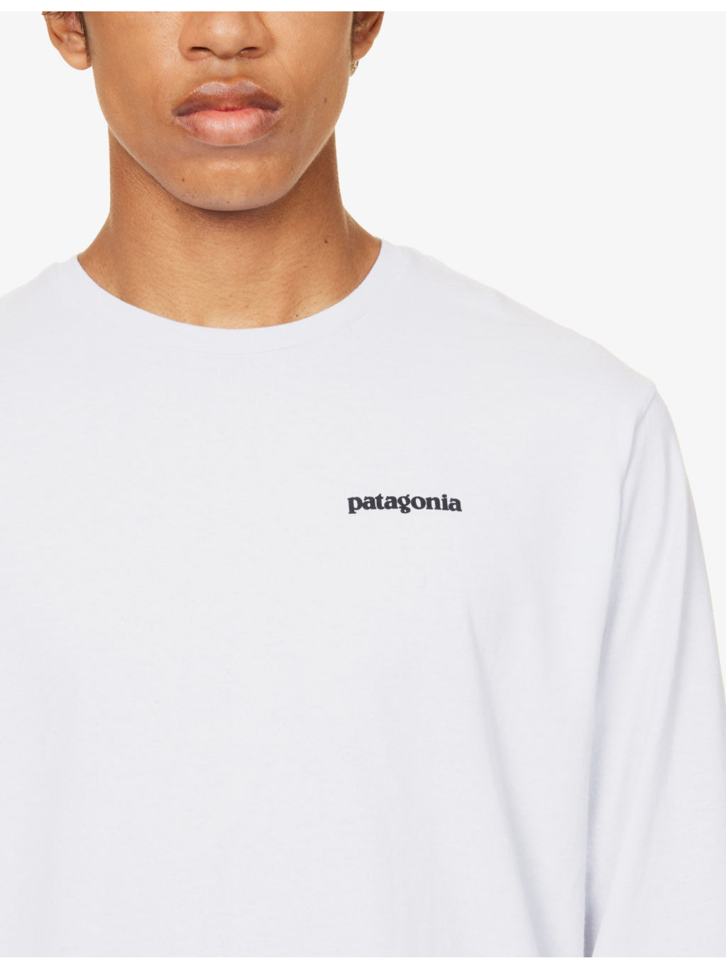 P-6 logo-print recycled-cotton and recycled-polyester-blend regular-fit T-shirt - 5