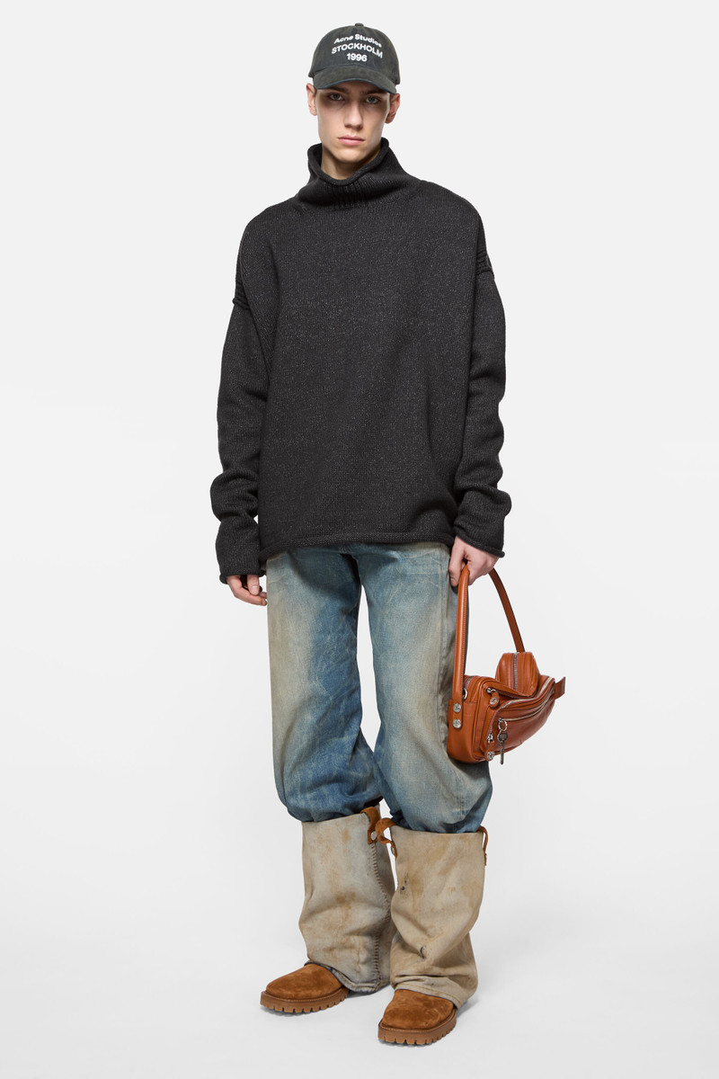 Acne Studios Logo sweater - Charcoal Grey outlook