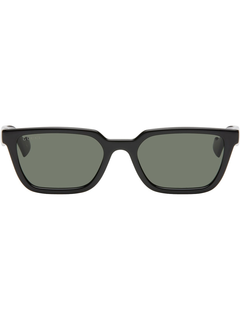 Black Rectangular-Frame Sunglasses 1