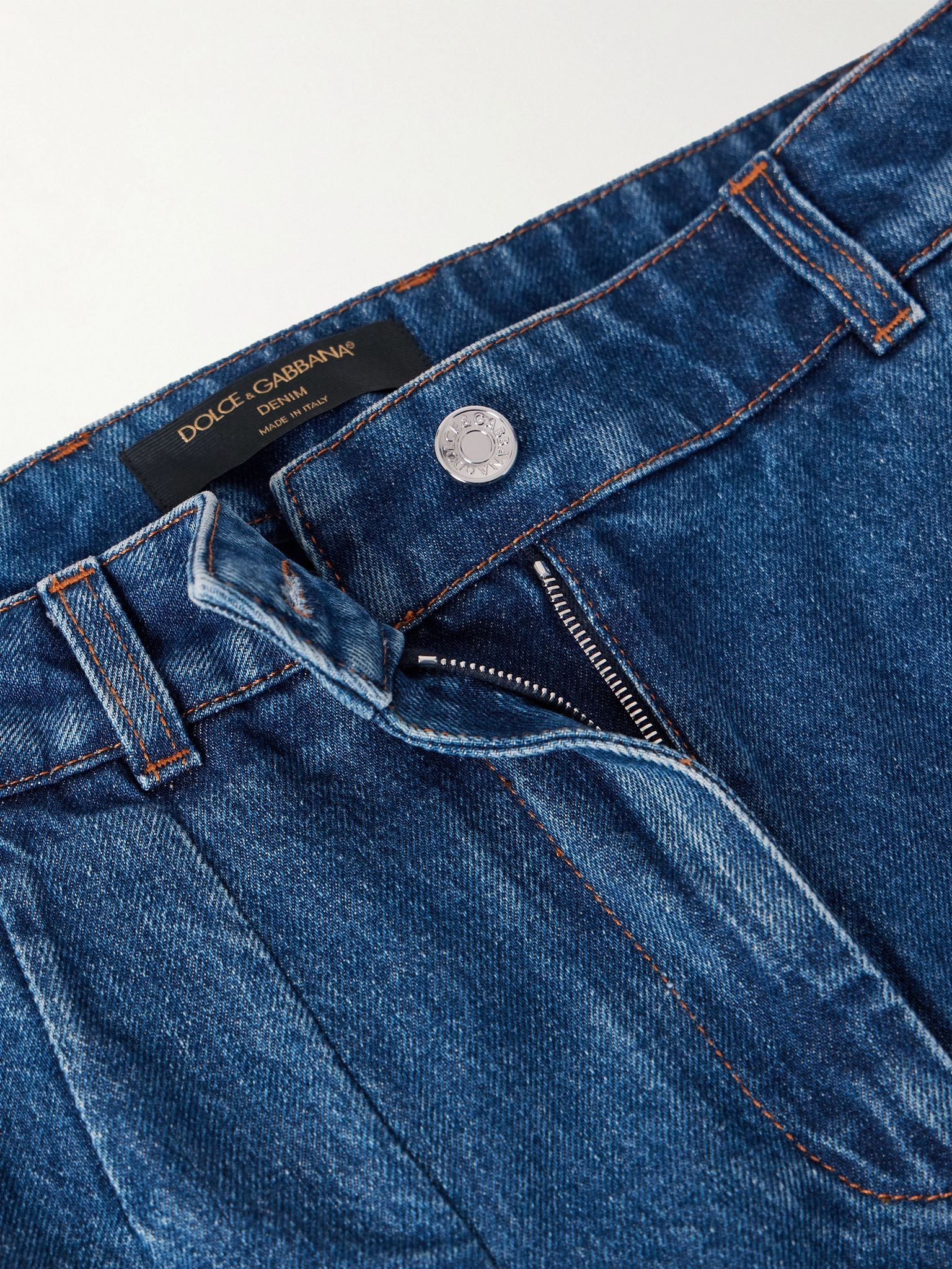 High-rise wide-leg jeans Blue - 5